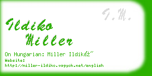 ildiko miller business card